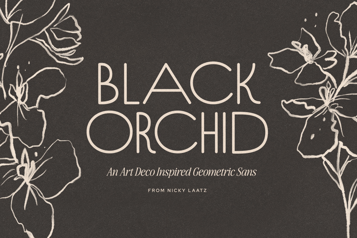 Black Orchid DecoSans (Font) by Nicky Laatz