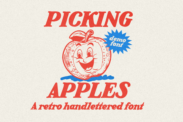 Picking Apples Demo Font (Font) by Nicky Laatz