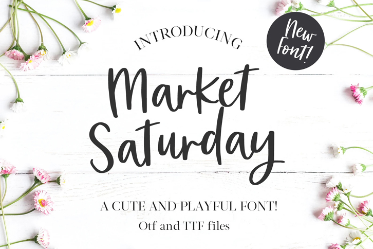 Market Saturday Font (Font) by Nicky Laatz