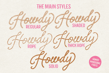 Howdy Handsome Layered Font Duo preview image 11 by Nicky Laatz