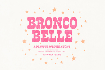 Bronco Belle Typeface main product image by Nicky Laatz