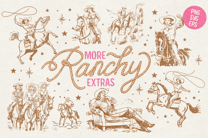 Howdy Handsome MORE Ranchy Extras (Illustrations) by Nicky Laatz