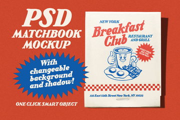 Matchbook Mockup PSD  main product image by Nicky Laatz