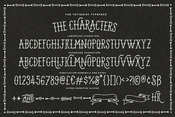 The Tattooist Typeface  preview image 9 by Nicky Laatz