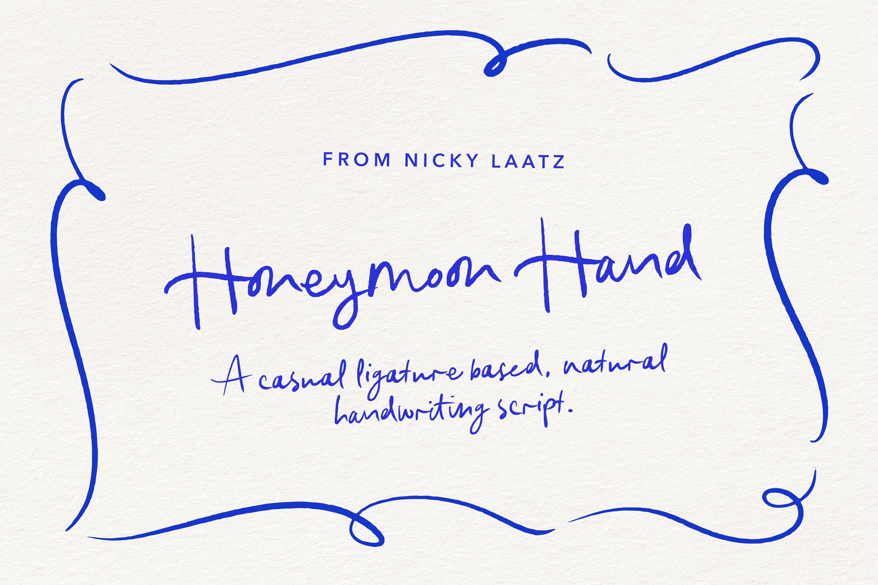 Honeymoon Hand Script and Doodles (Font) by Nicky Laatz