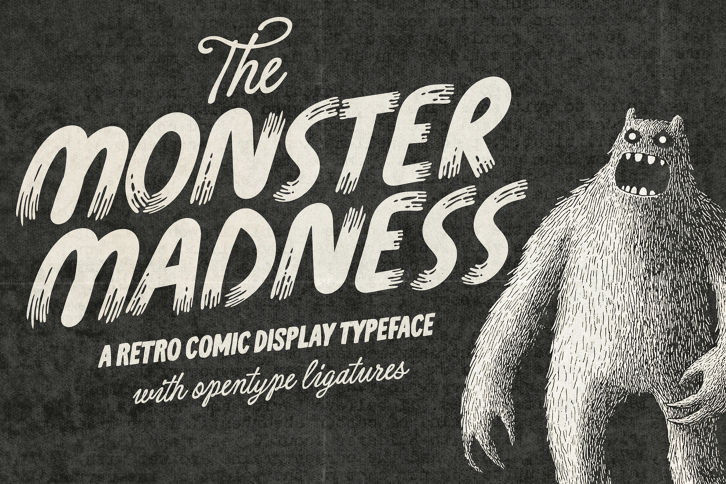 Monster Madness Typeface (Font) by Nicky Laatz