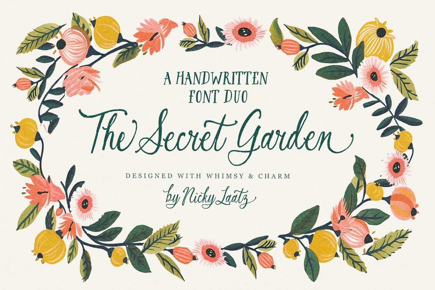 Secret Garden Font Duo main product image by Nicky Laatz