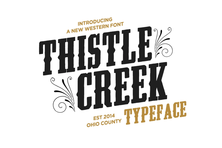 Thistle Creek Font (Font) by Nicky Laatz