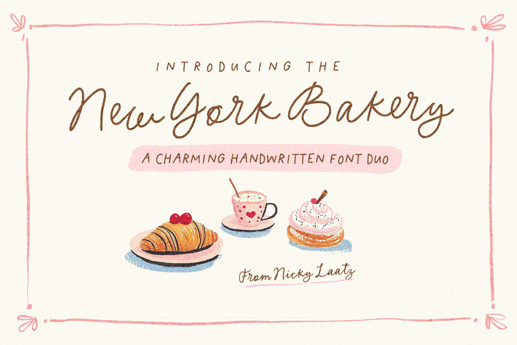 New York Bakery Font Duo (Font) by Nicky Laatz