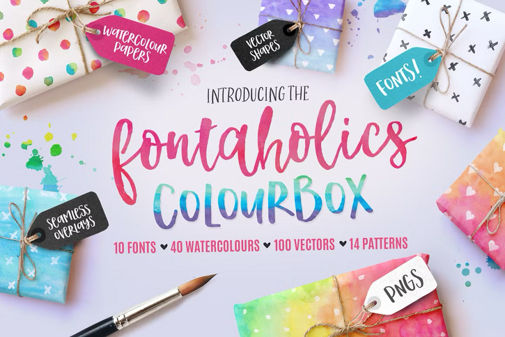 The Fontaholics Colourbox (Font) by Nicky Laatz