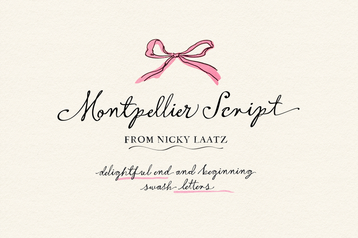 Montpellier Script (Font) by Nicky Laatz