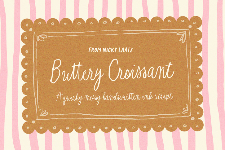 Buttery Croissant Demo (Font) by Nicky Laatz