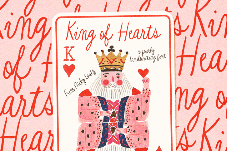 King of Hearts Script (Font) by Nicky Laatz