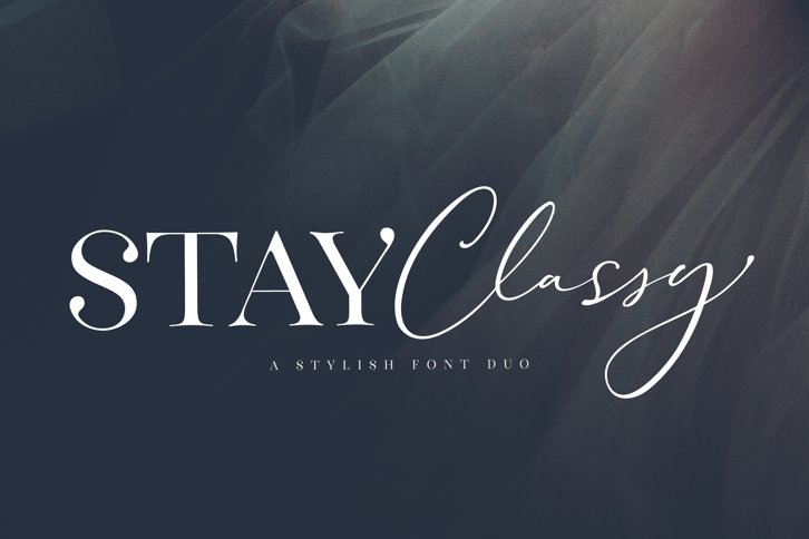 Stay Classy Font Duo (Font) by Nicky Laatz