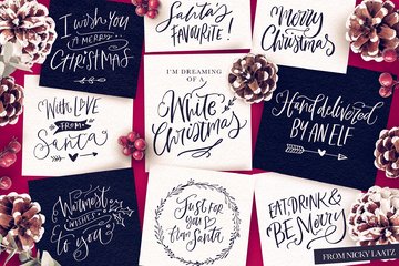 A Handlettered Christmas preview image 1 by Nicky Laatz