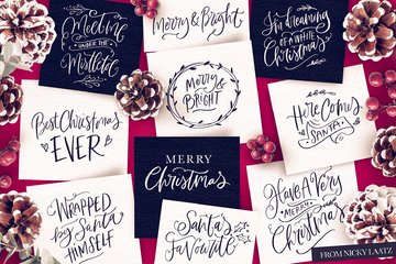 A Handlettered Christmas preview image 2 by Nicky Laatz