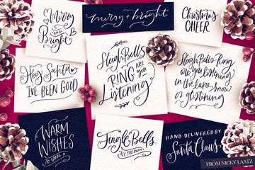 A Handlettered Christmas preview image 7 by Nicky Laatz