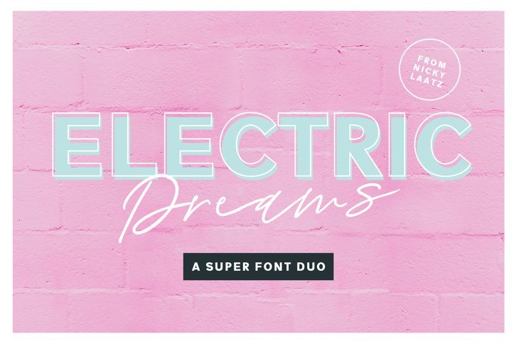 Electric Dreams Font Duo (Font) by Nicky Laatz