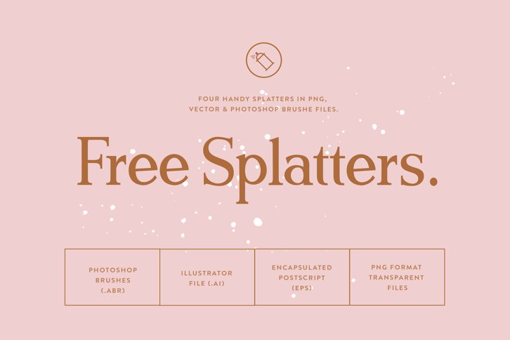 4 Free Splatters (Illustrations) by Nicky Laatz