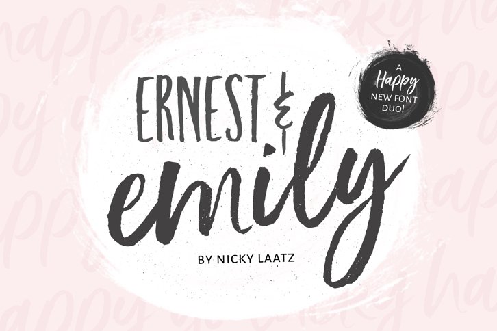 Ernest and Emily Font Duo (Font) by Nicky Laatz
