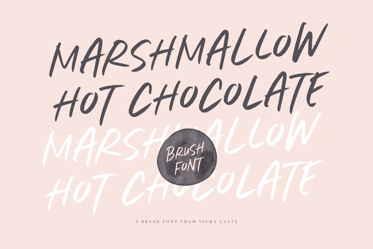 Marshmallow Hot Chocolate Font (Font) by Nicky Laatz