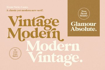 Glamour Absolute Modern Vintage Font preview image 8 by Nicky Laatz