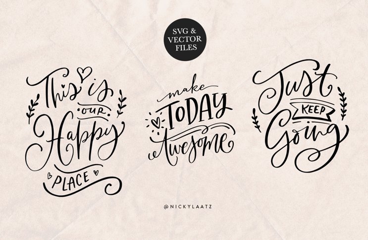 Inspirational Vector files (SVG File) by Nicky Laatz