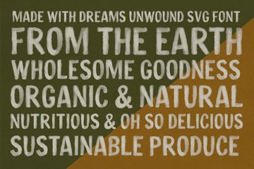 Dreams Unwound SVG Font preview image 3 by Nicky Laatz