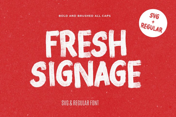 Fresh Signage SVG Font (Font) by Nicky Laatz