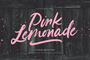 Pink Lemonade Brush Font main product image by Nicky Laatz