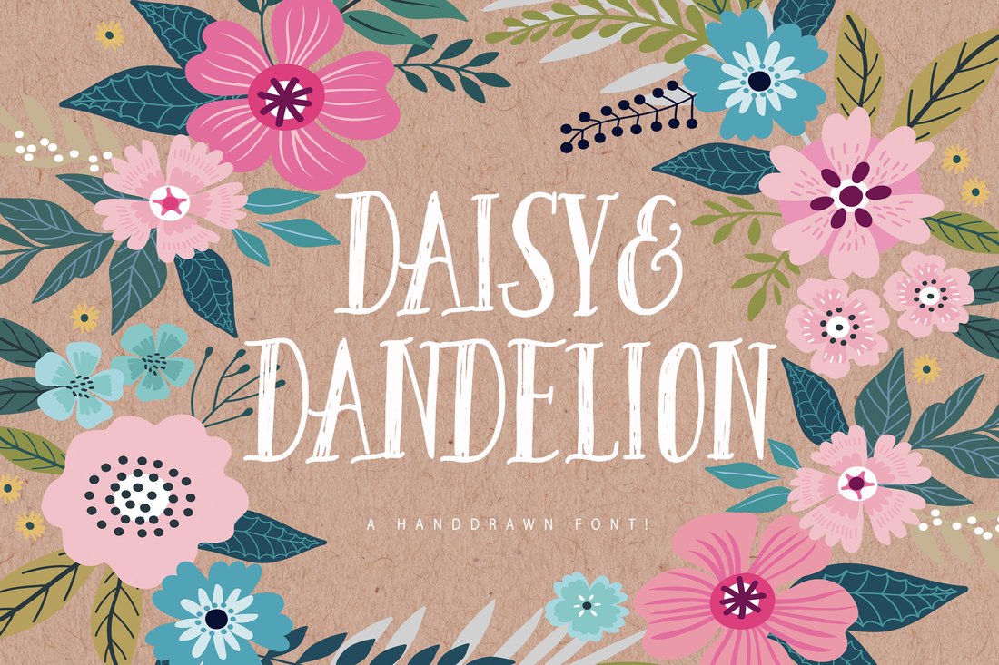 Daisy & Dandelion Font main product image by Nicky Laatz