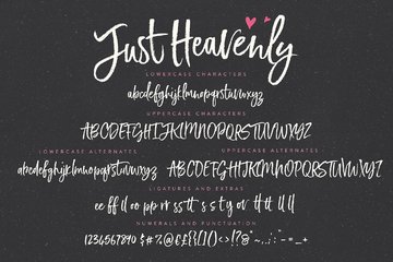 Just Heavenly Font preview image 8 by Nicky Laatz