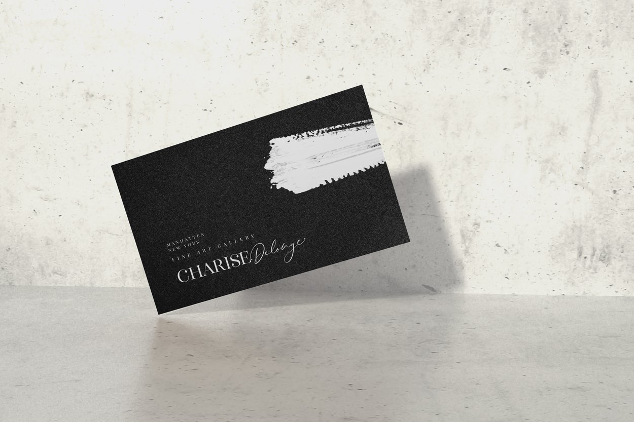 Stylish Business Card Mockup preview image 1 by Nicky Laatz