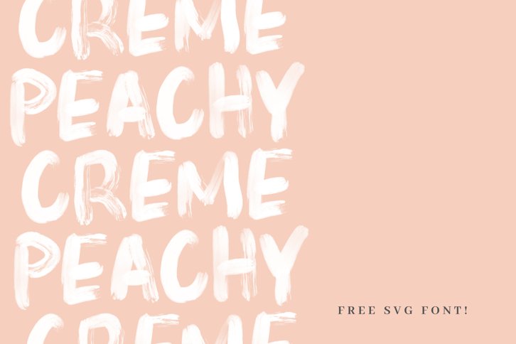 Peachy Creme SVG Font (Font) by Nicky Laatz