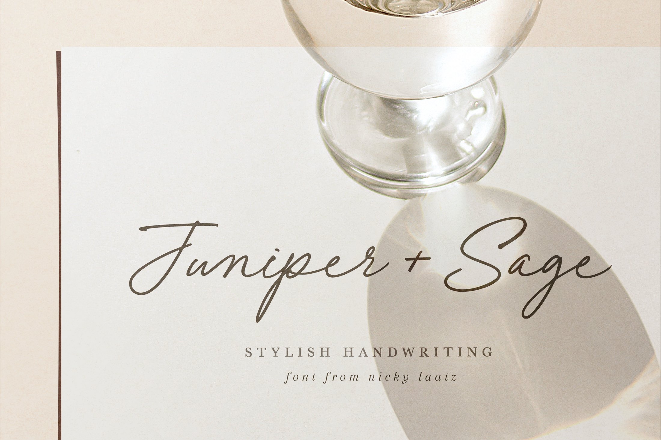 Juniper and Sage Font - Demonstrator (Font) by Nicky Laatz