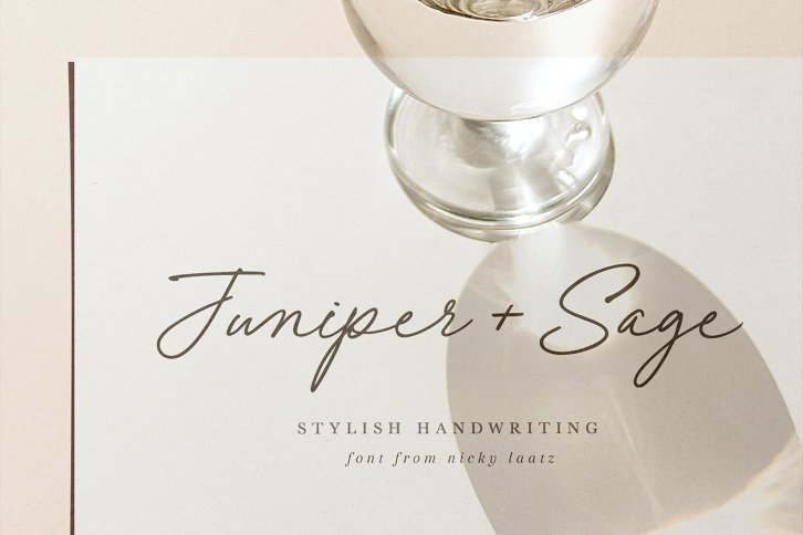 Juniper and Sage Font (Font) by Nicky Laatz